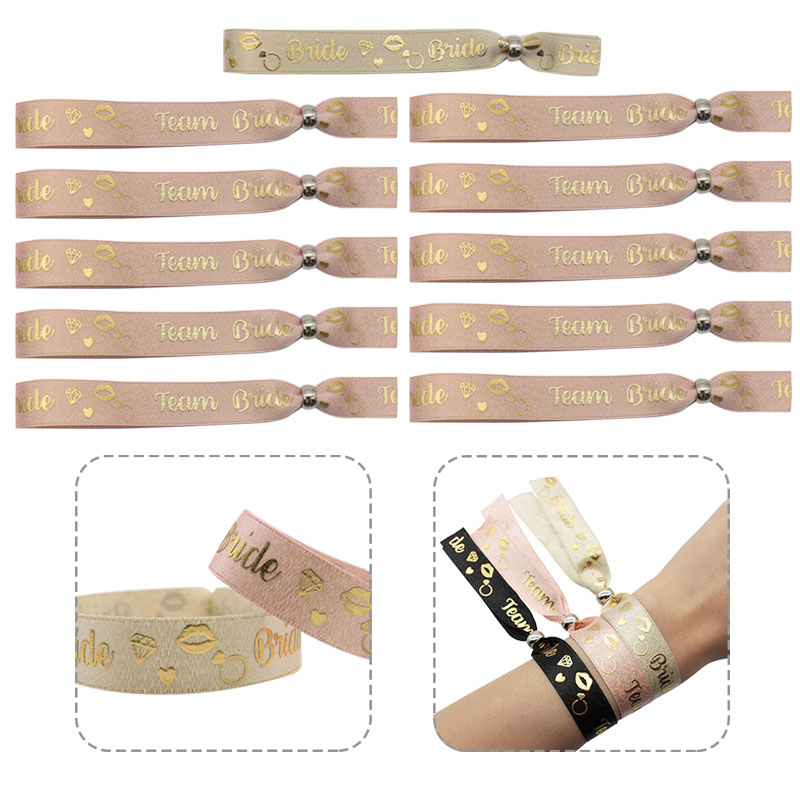 Bachelorette party favour wristbands